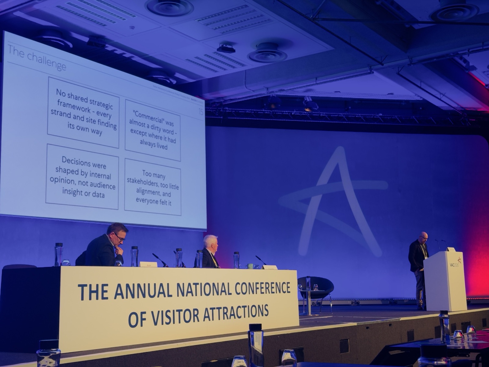 Session on audience insight and decision-making at the Visitor Attractions Conference 2026